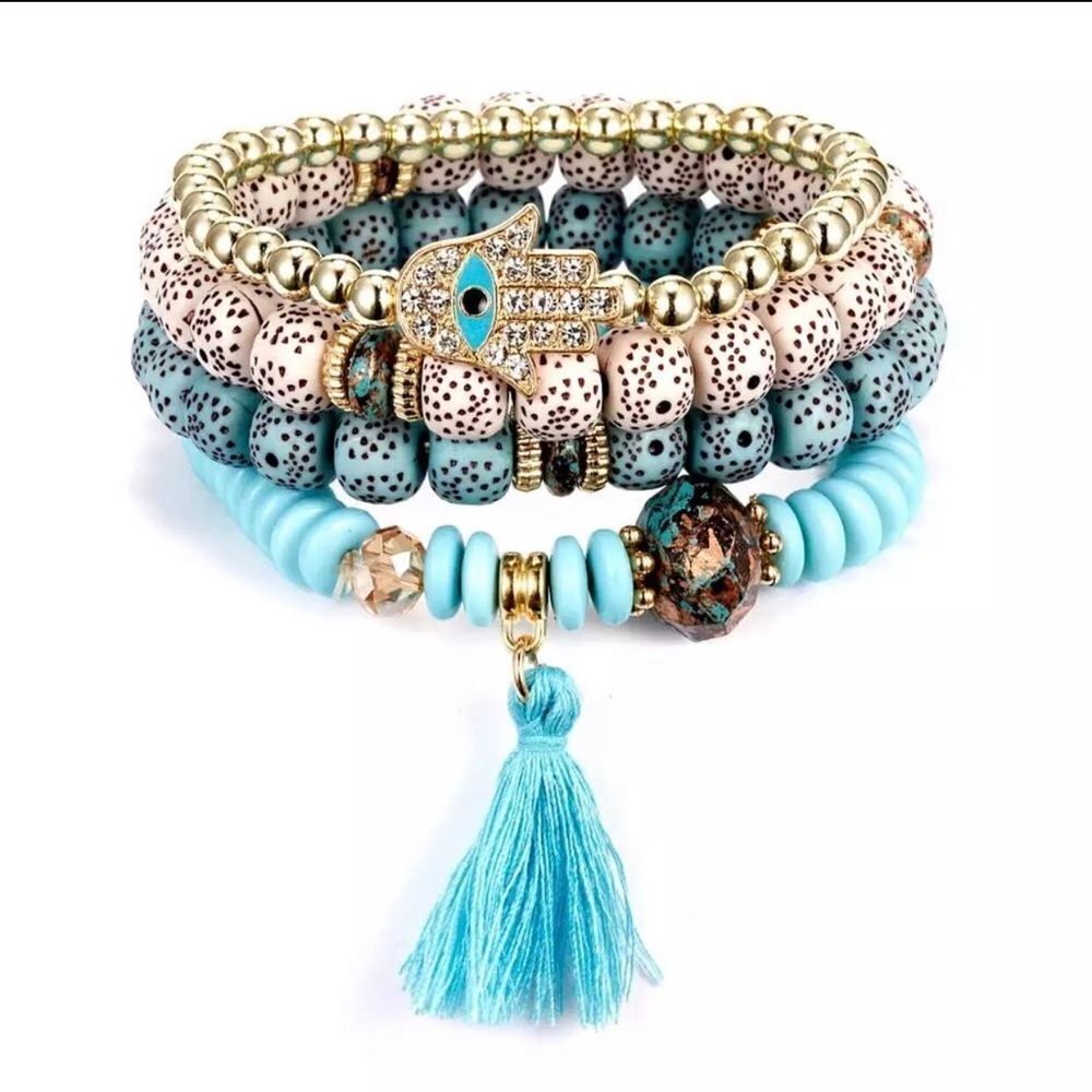 Evil eye braceletβset #2440